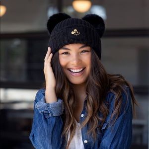 Disney Love Your Melon Double Pom Mickey Mouse Beanie